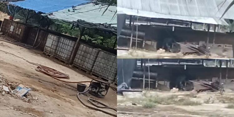 Diduga Pihak APH Kabupaten Musi Banyuasin Tutup Mata Perihal Penyulingan BBM Ilegal - Utusan Rakyat Foto lokasi diduga tempat penyulingan minyak mentah ilegal di Desa Muara Bahar Kecamatan Bayung Lencir Musi Banyuasin Sumatera Selatan dengan sejumlah peralatan drum penampung di area terbuka