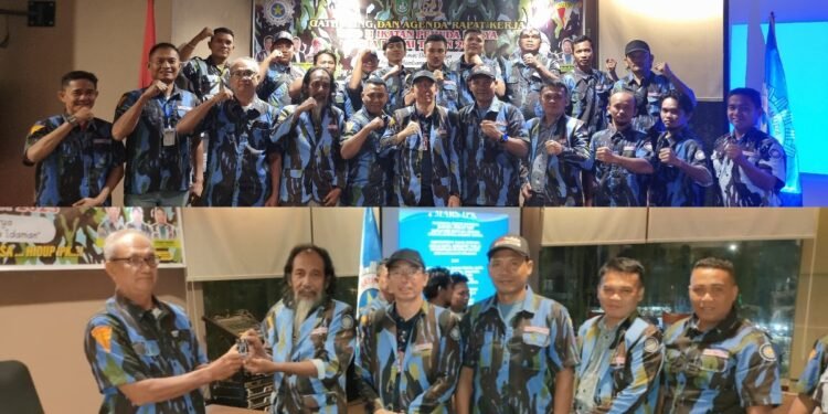 Suasana kebersamaan dalam acara Gathering dan Rapat Kerja Raker DPD II Ikatan Pemuda Karya IPK Kota Dumai yang berlangsung pada Jumat 22 Agustus 2025