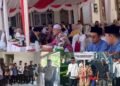 Kolase foto kegiatan Musabaqah Tilawatil Quran MTQ ke 47 Tingkat Kecamatan Cileungsi yang menampilkan suasana acara para pejabat yang hadir serta peserta pawai Taaruf