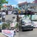 GUB SUMSEL Demo - Utusan Rakyat Suasana aksi unjuk rasa oleh Koalisi Aktivis LSM dan Ormas Sumsel Peduli Pendidikan di depan Kantor Gubernur Sumatera Selatan Palembang Jumat 1292025 Demonstran menuntut Gubernur Herman Deru mundur atas dugaan nepotisme dan ketidakpedulian terhadap nasib pendidikan di Sumsel