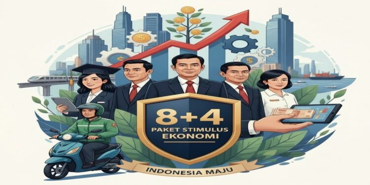 PAKET STIMULUS 8+4 - Utusan Rakyat 001 - Utusan Rakyat Ilustrasi nuansa ekonomi dan kebijakan publik stimulus pemerintah yang menyasar fresh graduate pekerja lepas dan driver ojol sinergi kebijakan fiskal