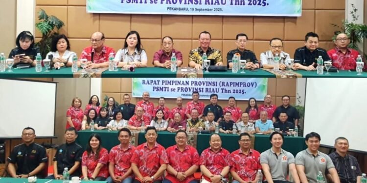 Rapim PSMTI se-Riau - Utusan Rakyat Suasana Musyawarah Pimpinan Provinsi Muspimprov Paguyuban Sosial Marga Tionghoa Indonesia PSMTI Riau di Hotel Angkasa Garden Pekanbaru Jumat 1992025