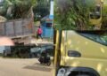TRUK-JALAN-SENDIRI-TANPA-SUPIR-NABRAK-POHON-SAWIT-DI-DEPAN-KANTOR-CAMAT-TENAYAN-RAYAjpg - Utusan Rakyat