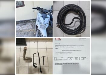 Polsek Bukit Kapur Ungkap Kasus Pencurian Kabel PJU di Akses Gerbang Tol Dumai