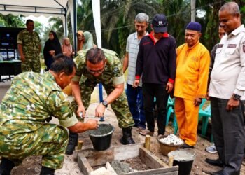 Ground Breaking Jembatan Garuda di wilayah Kodim 0320/Dumai