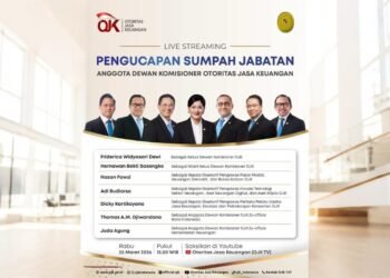 PENGUCAPAN SUMPAH JABATAN ANGGOTA DEWAN KOMISIONER OTORITAS JASA KEUANGAN (OJK)