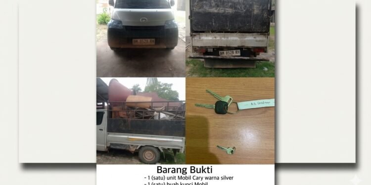 Curi Besi 1,5 Ton Menggunakan Pick Up, 4 Pelaku di Dumai Berhasil Diamankan