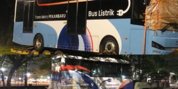 Dua Bus Listrik Transmetro Hadir di Pekanbaru, Wujudkan Visi Green City