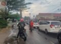 Habis Hujan Terbitlah Macet di Jalan Hang Tuah Pekanbaru