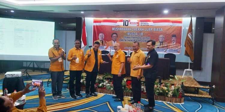 Arsadianto Rachman Terpilih Secara Aklamasi Jadi Ketua DPD Hanura Riau di Musdalub Grand Central