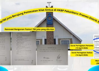 KRITISI Anggaran 700 Juta, Sintua di Pekanbaru Malah ‘Dipabali’ Sepihak! Prosedur Aturan HKBP Diduga Sengaja Dikangkangi?