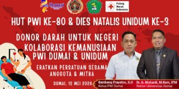 PWI Dumai dan Unidum Gelar Seminar Jurnalistik dan Donor Darah