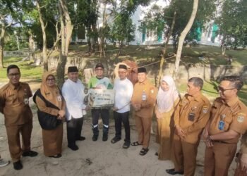 Sah, Sapi Bantuan Presiden Idul Adha 1447 H/2026 M, Samson Simmental Milik Hasan Diserahkan ke Masjid Agung Al Mannan Bagan Besar