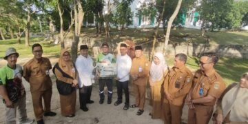 Sah, Sapi Bantuan Presiden Idul Adha 1447 H/2026 M, Samson Simmental Milik Hasan Diserahkan ke Masjid Agung Al Mannan Bagan Besar