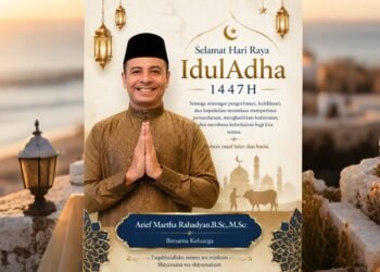 Sambut Hari Raya Kurban, Arief Martha Rahadyan dan Keluarga Sampaikan Pesan Damai untuk Umat Muslim Dunia