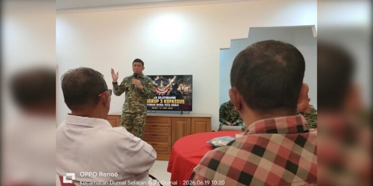 Manisnya Bersinergi, Grup 3 Kopassus Dumai Silahturahmi Bersama Media