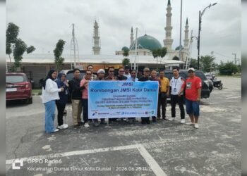 Ikuti Pengukuhan JMSI Riau, Rombongan JMSI Dumai Dilepas Kadis
