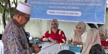 Pelindo Dumai Peduli, Berbagi 100 Paket Sembako