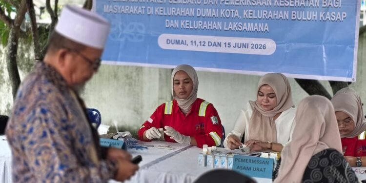 Pelindo Dumai Peduli, Berbagi 100 Paket Sembako