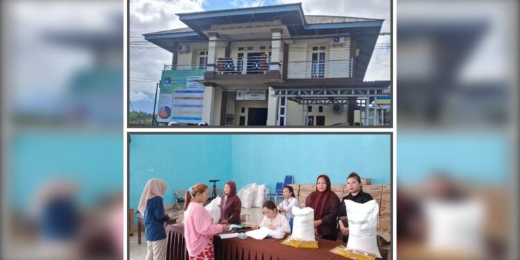 Desa Kobo Kecil  Menerima Bantuan  Pangan Bagi Masyarakat Kurang Mampu Dan Berpenghasilan Rendah