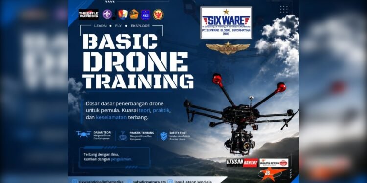 PT Sixware Global Informatika Gelar Pelatihan Dasar Drone untuk Dorong Literasi Teknologi dan Kesiapsiagaan SAR