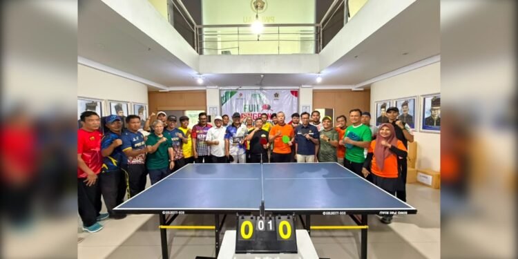Fun Pingpong Competition Pererat Sinergi SKK Migas, EMP, dan PWI Riau