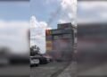 Kantor Vircansa Studio Jalan Soekarno- Hatta Terbakar di Duga Arus Pendek Api Melahap Sebagian Bangunan