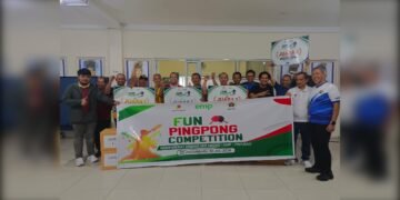 Meriah dan Sportif, Laga Persahabatan Tenis Meja PWI Riau