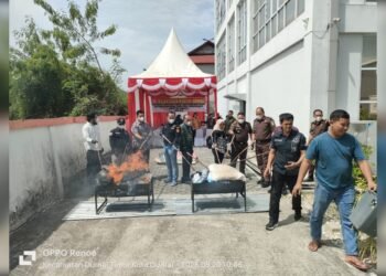 Kejari Dumai Musnahkan BB Inkracht Periode Maret – Juni 2026