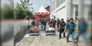 Kejari Dumai Musnahkan BB Inkracht Periode Maret – Juni 2026