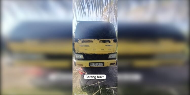 Polres Pelalawan Gagalkan Penyelundupan 12 Kubik Kayu Ilegal, Dua Truk dan Pelaku Diamankan