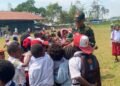 Satgas Pamtas Kewilayahan RI-PNG yonif 645/gty. Pos Napua Laksanakan Giat Tenaga Pendidik