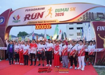 Ribuan Peserta Antusias Ikuti PERSADABUMI Run 5K 2026 di Dumai