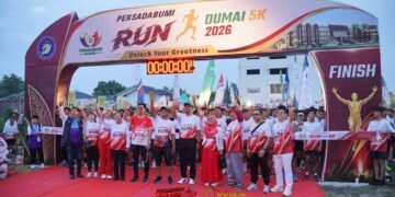 Ribuan Peserta Antusias Ikuti PERSADABUMI Run 5K 2026 di Dumai
