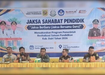 Jaksa Berguru di Dairi, Kajari Ingatkan Kepala Sekolah: Jangan Manipulasi Laporan Revitalisasi !