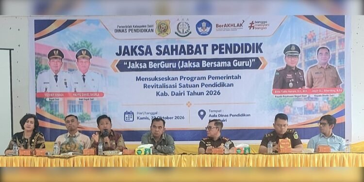 Jaksa Berguru di Dairi, Kajari Ingatkan Kepala Sekolah: Jangan Manipulasi Laporan Revitalisasi !