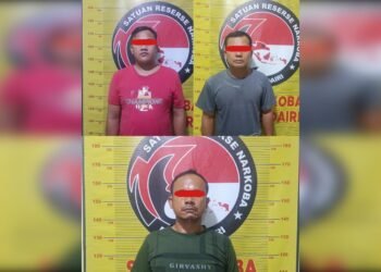 Operasi Sarang Narkoba di Sidikalang, Tiga Pria Diamankan Polisi