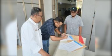 Panitia Konferkot Serahkan Berkas Bacalon Ketua PWI Dumai ke Provinsi