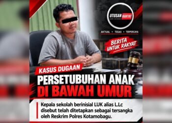 Resmi Ditetapkan Sebagai Tersangka Persetubuhan Anak di Bawah Umur, LUK alias LH Serahkan Proses Hukum Sesuai Asas Praduga Tak Bersalah