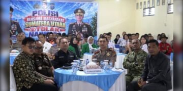 Saksikan Arahan Kapolri via Zoom, Polres Dairi Bersama Tokoh Masyarakat Deklarasikan Perang Terhadap Narkoba