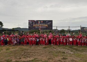 Belajar di Markas TNI, 200 Siswa TK Pembina Sidikalang Ikuti Kunjungan Edukasi dan Outbound di Yonif TP 908/Pertaki